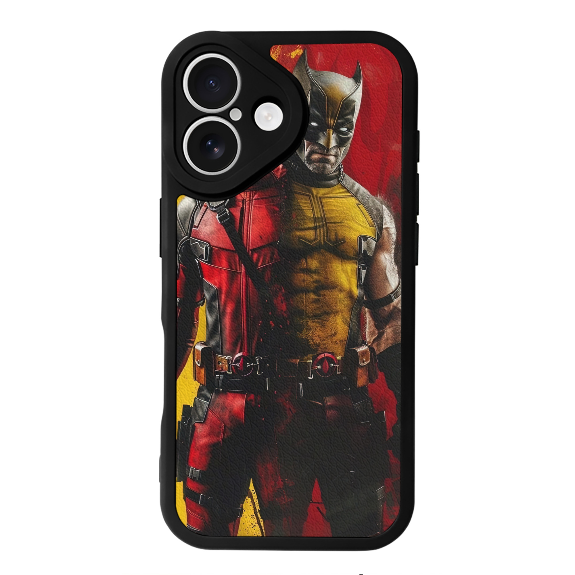 （画像用） Deadpool デッドプール 【iPhone 16シリーズ対応】シリコンスマホケース（レザー調） 材質：シリコン